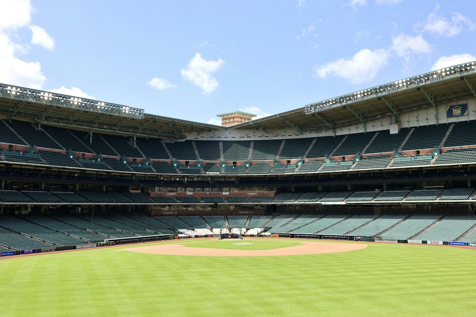 Empty ballpark ahead of the MLB CBA expiration and salary cap fight